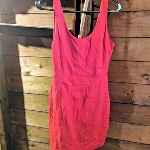 Express Red form-fitting dress